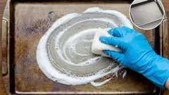 Zmęczony tłuszczem na blasze? Wymieszaj te dwa składniki, a tłuszcz zniknie bez śladu